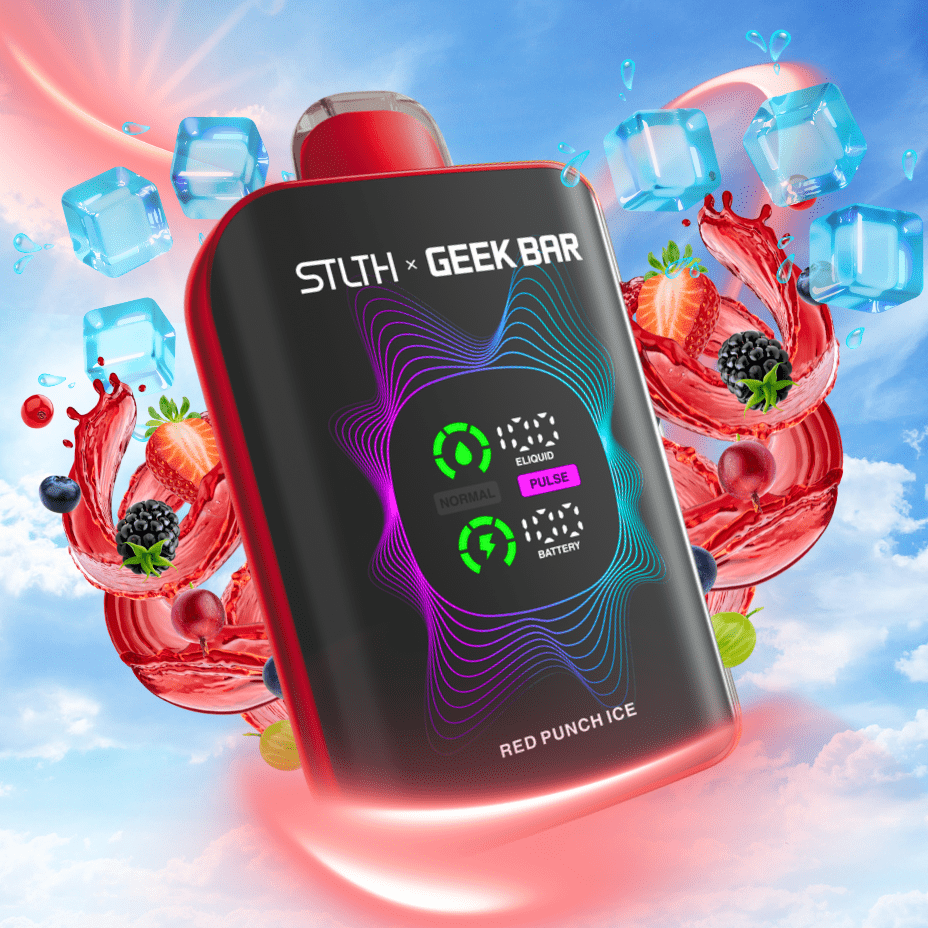 STLTH x Geek Bar 80K Disposable Vape-Red Punch Ice 20mg / 80000 Puffs Winkler Vape SuperStore and Bong Shop Manitoba Canada