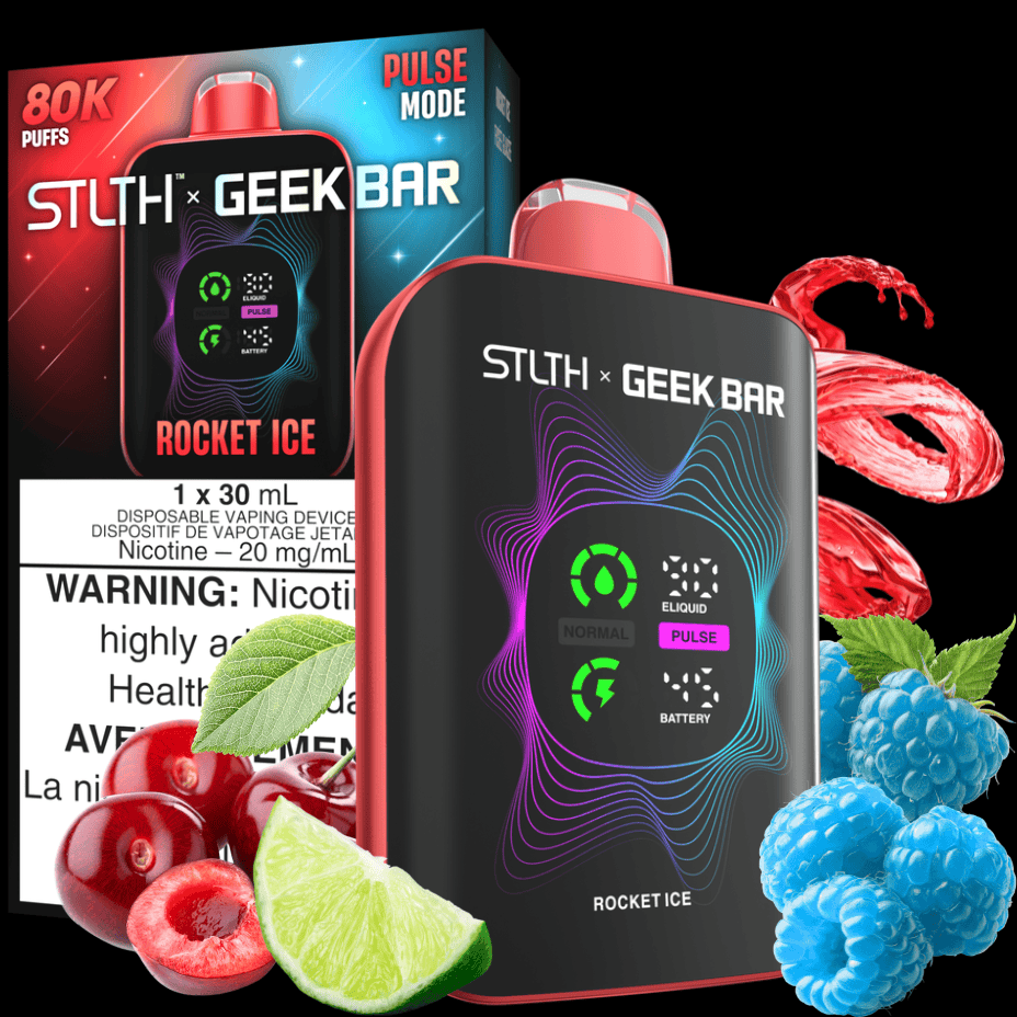 STLTH x Geek Bar 80K Disposable Vape - Rocket Ice 80000 Puffs / 20mg Winkler Vape SuperStore and Bong Shop Manitoba Canada