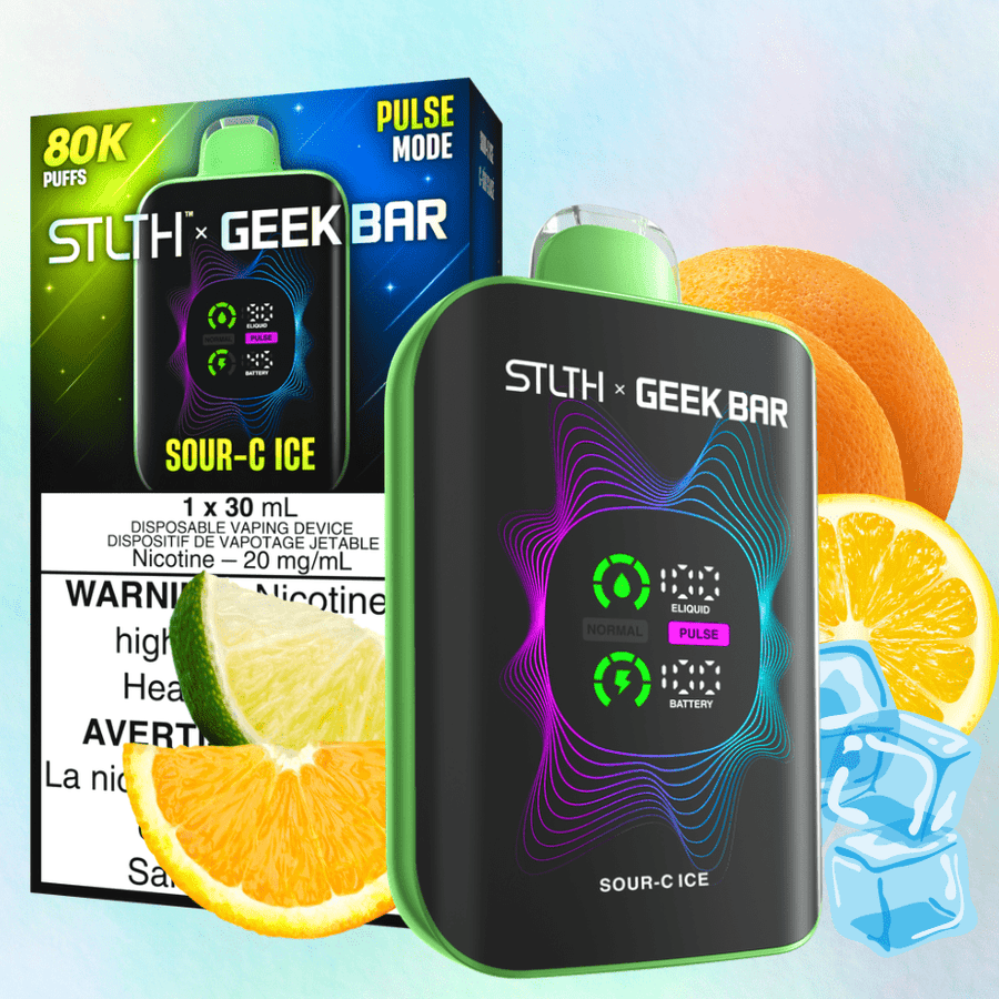 STLTH x Geek Bar 80K Disposable Vape - Sour C Ice Winkler Vape SuperStore and Bong Shop Manitoba Canada