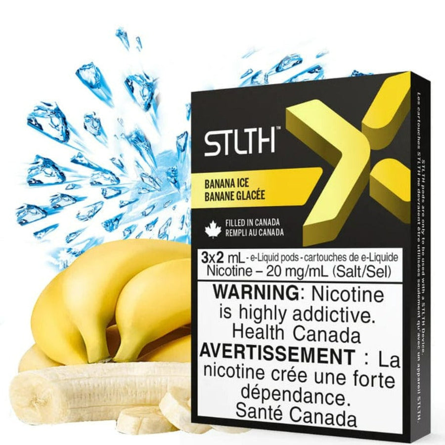 STLTH X STLTH Pods 3/PKG / 20mg STLTH X Pods-Banana Ice STLTH X Pods-Banana Ice-Steinbach Vape SuperStore & Bong Shop MB, Canada