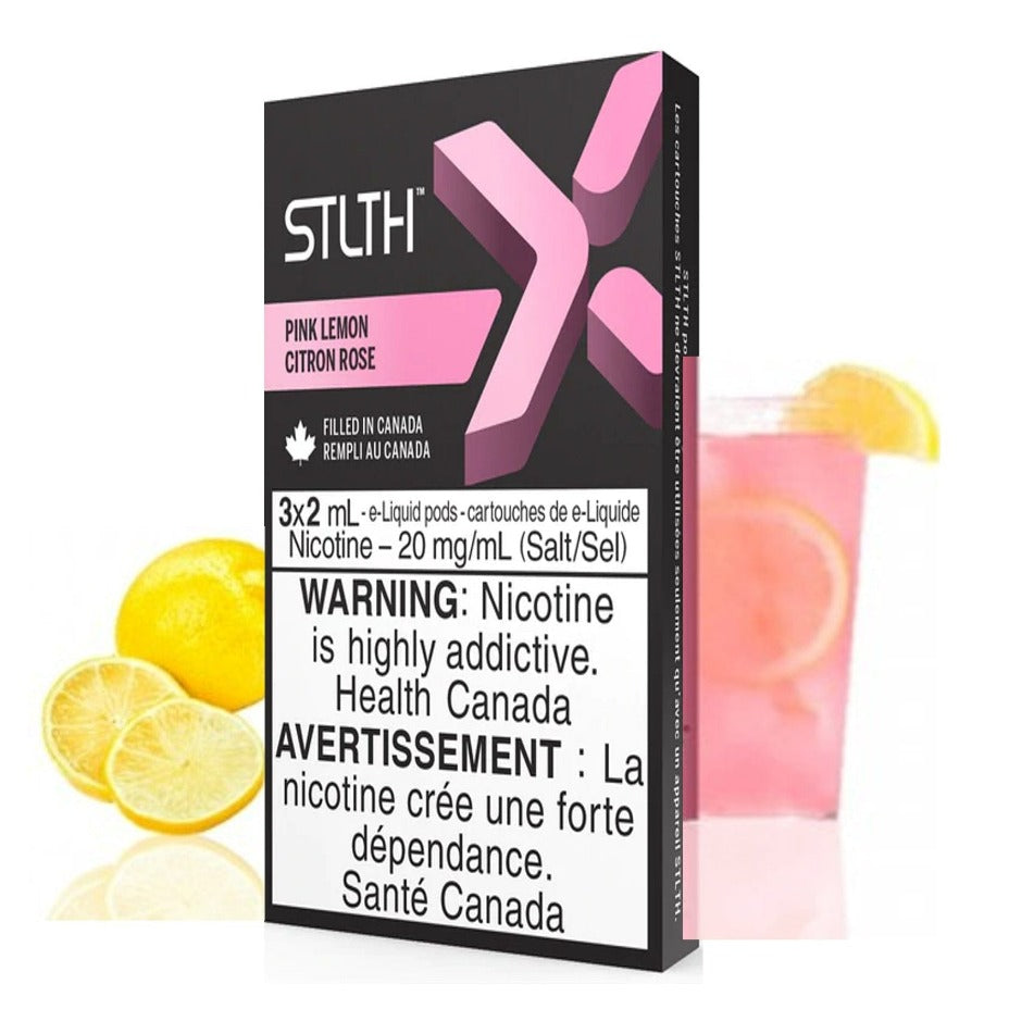 STLTH X STLTH Pods 3/PKG / 20mg STLTH X Pod Pack-Pink Lemon STLTH X Pod Pack-Pink Lemon-Vapexcape Regina Vape & Bong Shop, SK