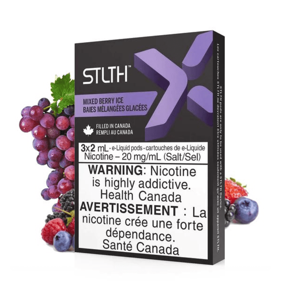 STLTH X STLTH Pods 3/PKG / 20mg STLTH X Pods-Mixed Berries STLTH X Pods-Mixed Berries-Winkler Vape SuperStore MB, Canada