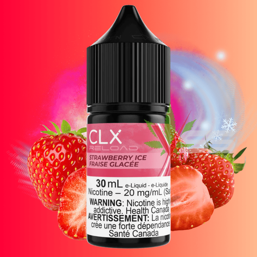 Strawberry Ice Salt by CLX Reload E-Liquid Winkler Vape SuperStore and Bong Shop Manitoba Canada