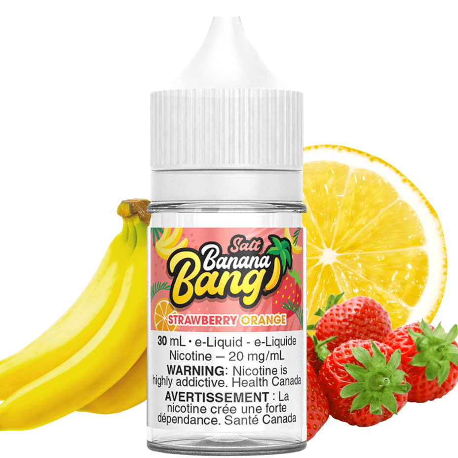 Strawberry Orange Salt by Banana Bang Salts 12mg Winkler Vape SuperStore and Bong Shop Manitoba Canada