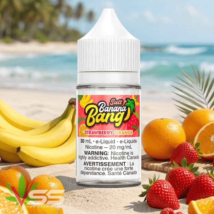 Strawberry Orange Salt by Banana Bang Salts Winkler Vape SuperStore and Bong Shop Manitoba Canada