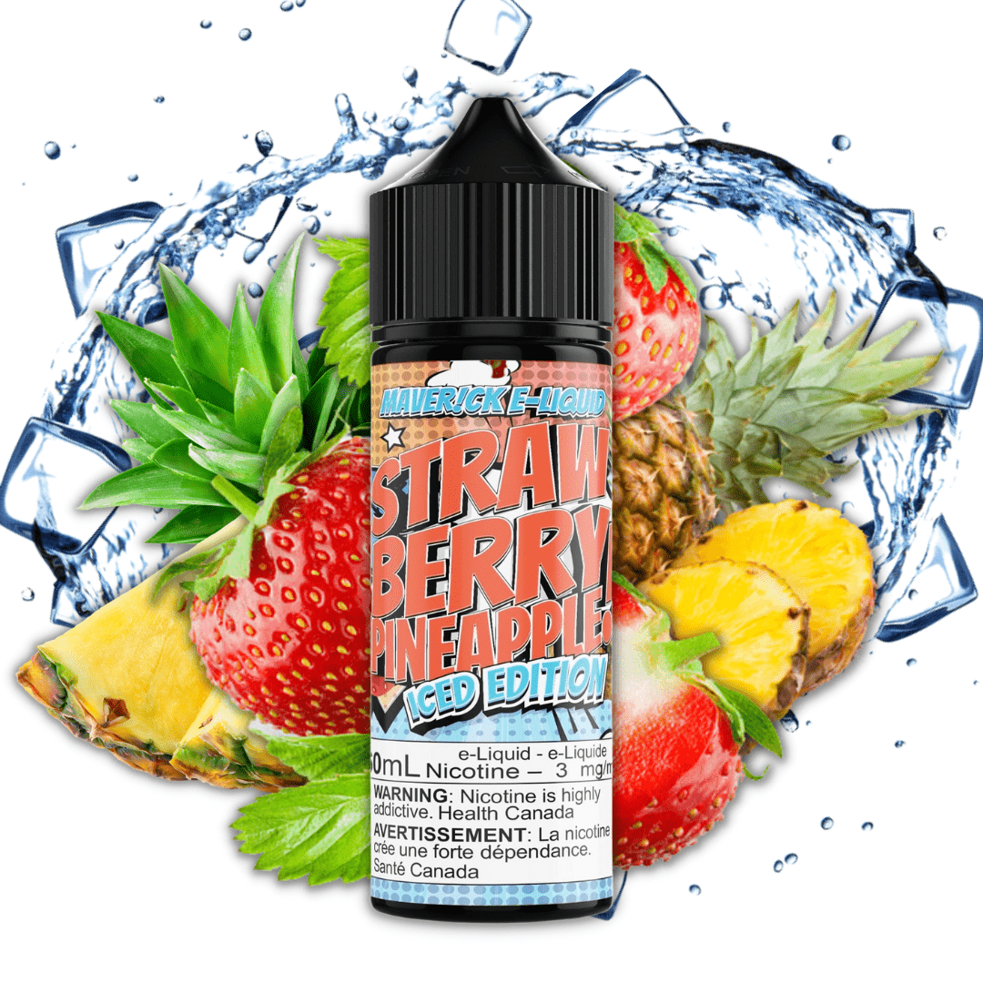 Strawberry Pineapple Iced by Maverick E-Liquid 60ml / 3mg Winkler Vape SuperStore and Bong Shop Manitoba Canada