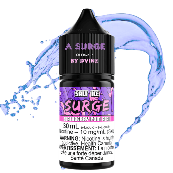 Surge E-Liquid-Blackberry Pom Acai Ice Salt 30ml Winkler Vape SuperStore and Bong Shop Manitoba Canada