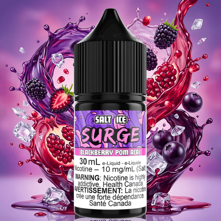 Surge E-Liquid-Blackberry Pom Acai Ice Salt 30ml Winkler Vape SuperStore and Bong Shop Manitoba Canada