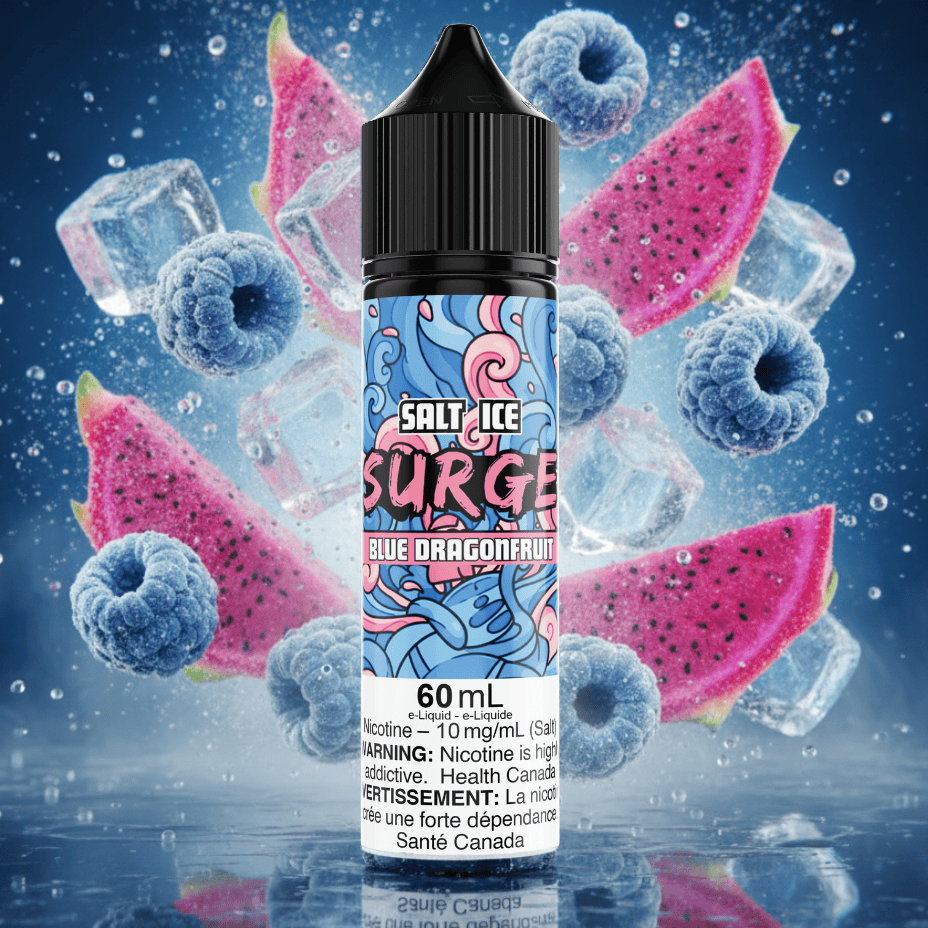 Surge E-Liquid-Blue Dragonfruit Ice Salt 60ml 60ml / 20mg Winkler Vape SuperStore and Bong Shop Manitoba Canada