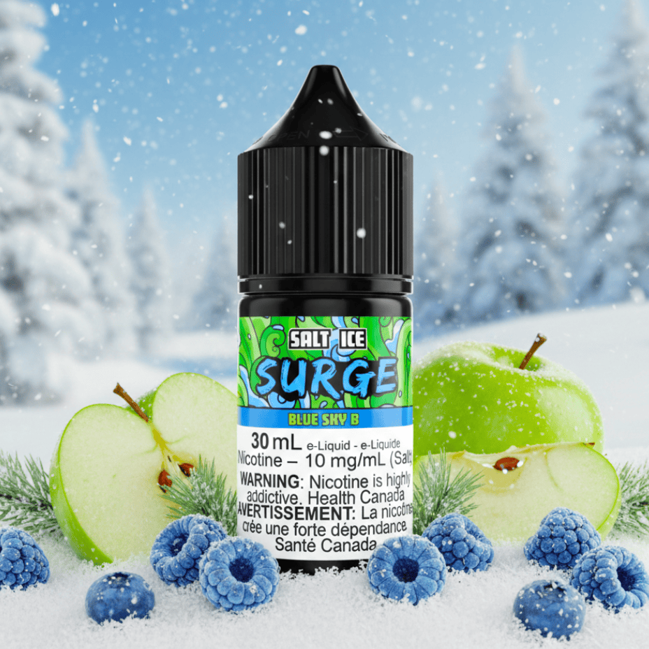 Surge E-Liquid-Blue Sky B Ice Salt 30ml Winkler Vape SuperStore and Bong Shop Manitoba Canada