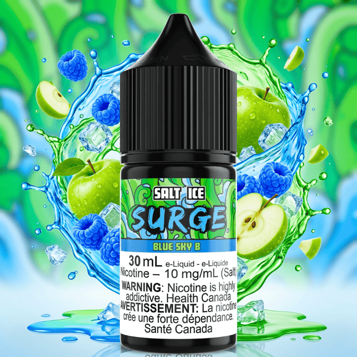 Surge E-Liquid-Blue Sky B Ice Salt 30ml Winkler Vape SuperStore and Bong Shop Manitoba Canada