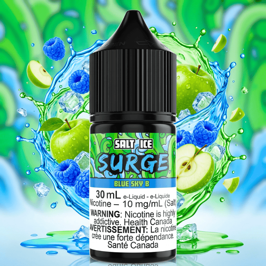 Surge E-Liquid-Blue Sky B Ice Salt 30ml Winkler Vape SuperStore and Bong Shop Manitoba Canada