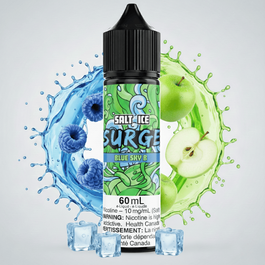 Surge E-Liquid-Blue Sky B Ice Salt 60ml Winkler Vape SuperStore and Bong Shop Manitoba Canada