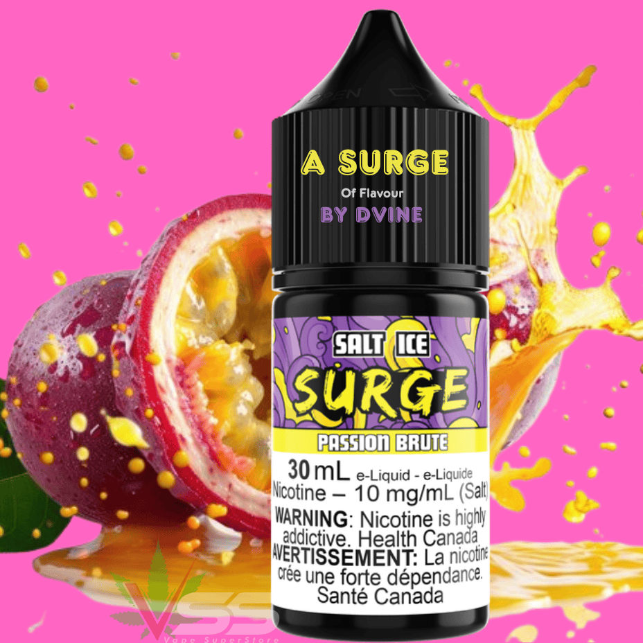 Surge E-Liquid-Passion Brute Ice Salt 30ml 10mg Winkler Vape SuperStore and Bong Shop Manitoba Canada