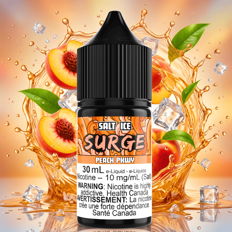 Surge E-Liquid-Peach PKWY Ice Salt 30ml Winkler Vape SuperStore and Bong Shop Manitoba Canada