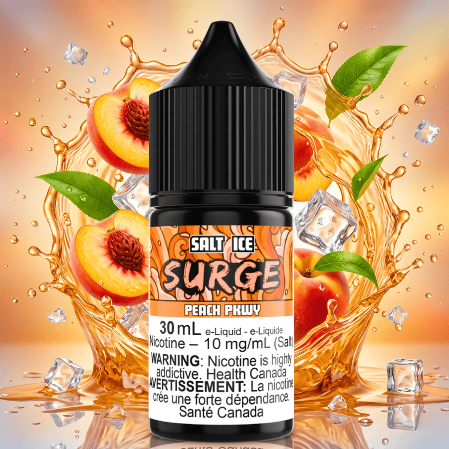 Surge E-Liquid-Peach PKWY Ice Salt 30ml Winkler Vape SuperStore and Bong Shop Manitoba Canada