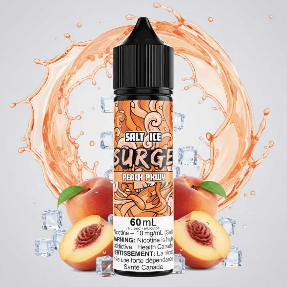 Surge E-Liquid-Peach PKWY Ice Salt 60ml 60ml / 20mg Winkler Vape SuperStore and Bong Shop Manitoba Canada