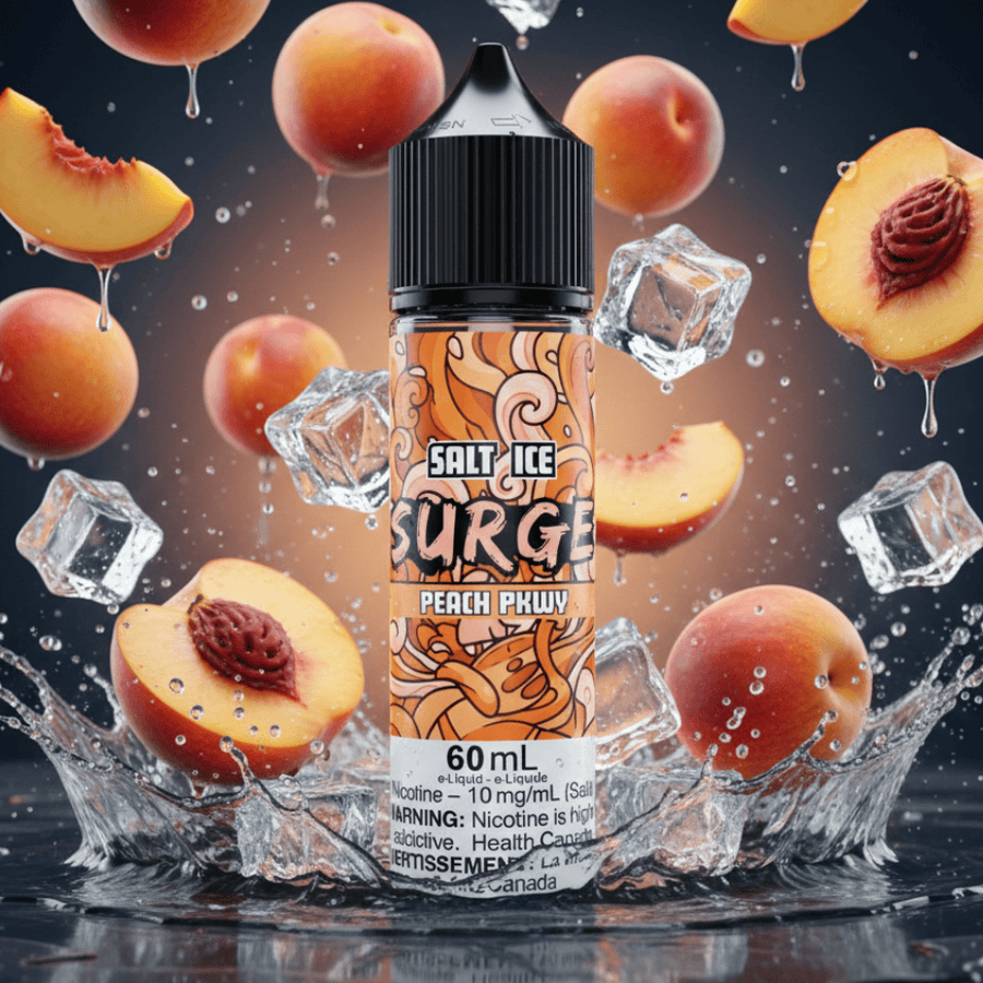 Surge E-Liquid-Peach PKWY Ice Salt 60ml 60ml / 20mg Winkler Vape SuperStore and Bong Shop Manitoba Canada