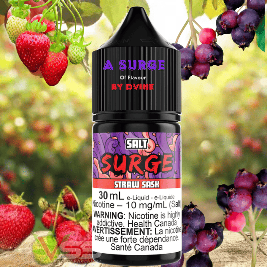 Surge E-Liquid-Straw Sask Salt 30ml 10mg Winkler Vape SuperStore and Bong Shop Manitoba Canada