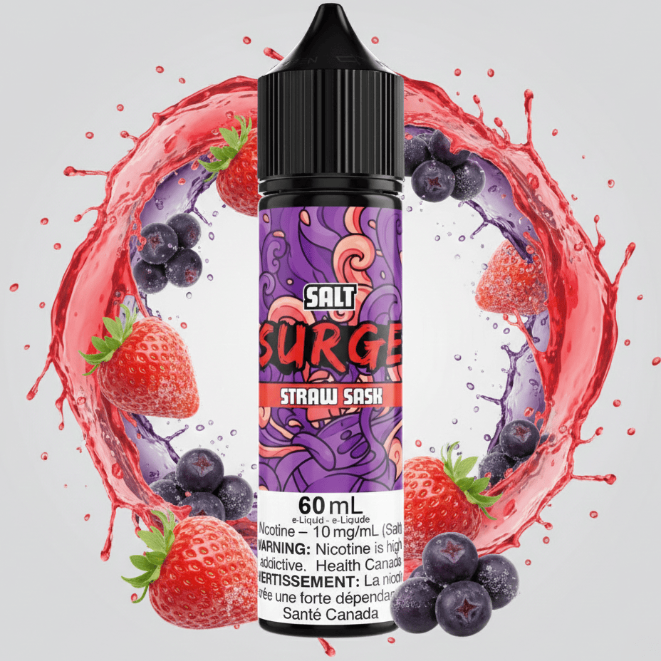 Surge E-Liquid-Straw Sask Salt 60ml 60ml / 20mg Winkler Vape SuperStore and Bong Shop Manitoba Canada