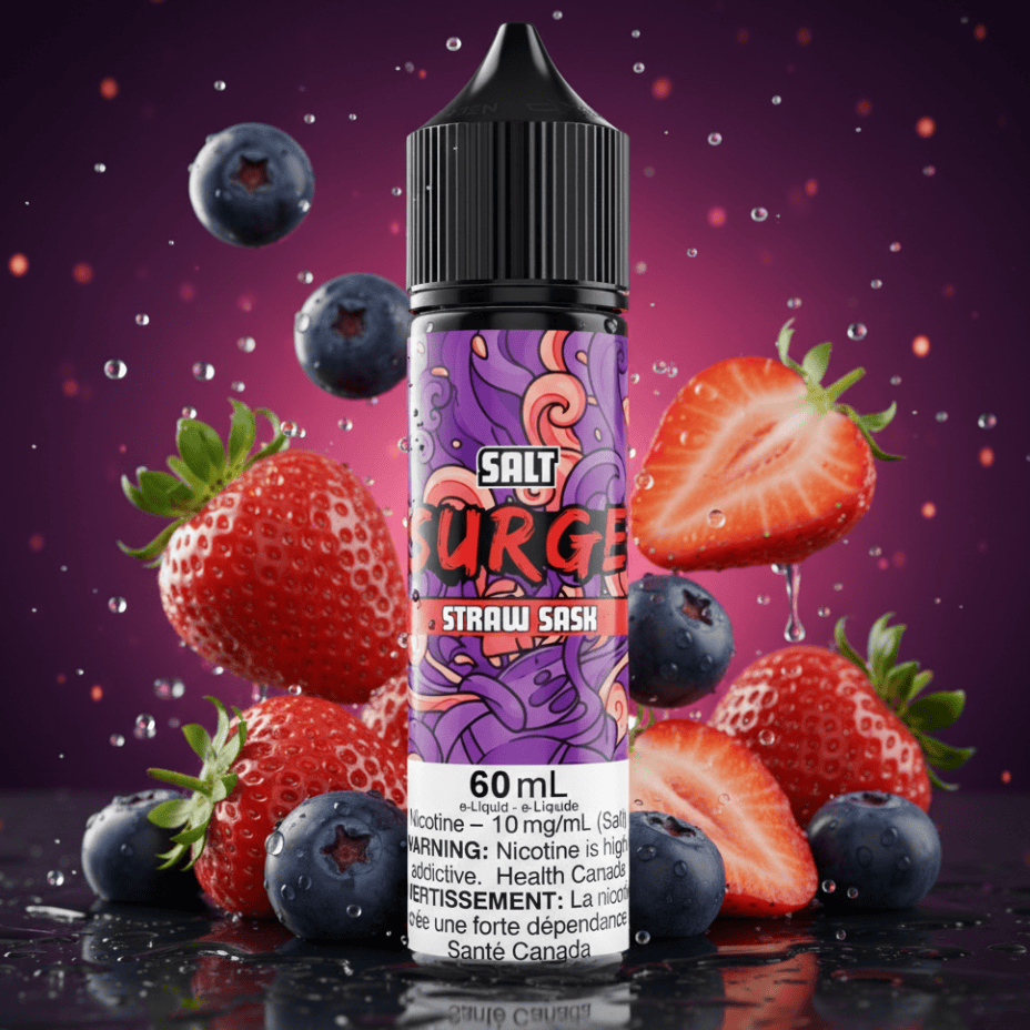 Surge E-Liquid-Straw Sask Salt 60ml 60ml / 20mg Winkler Vape SuperStore and Bong Shop Manitoba Canada