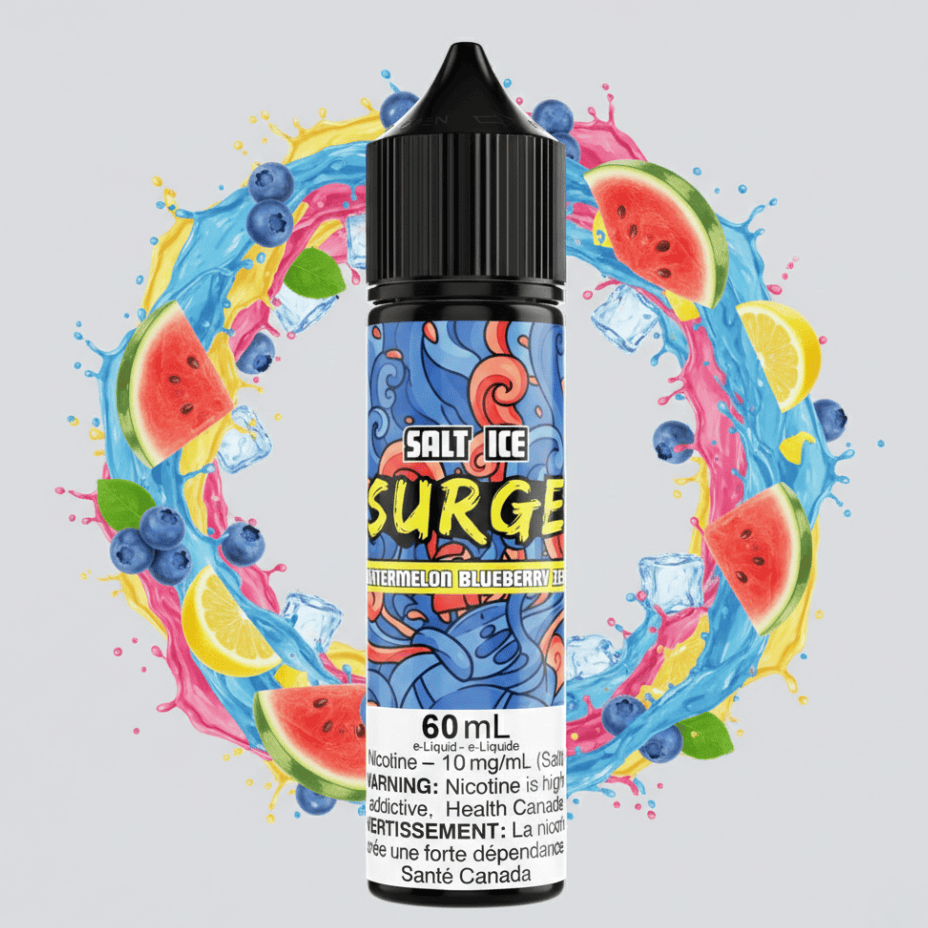 Surge E-Liquid-Watermelon Blueberry Zest Ice Salt 60ml 60ml / 20mg Winkler Vape SuperStore and Bong Shop Manitoba Canada