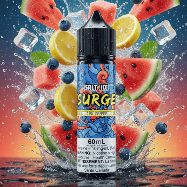 Surge E-Liquid-Watermelon Blueberry Zest Ice Salt 60ml 60ml / 20mg Winkler Vape SuperStore and Bong Shop Manitoba Canada