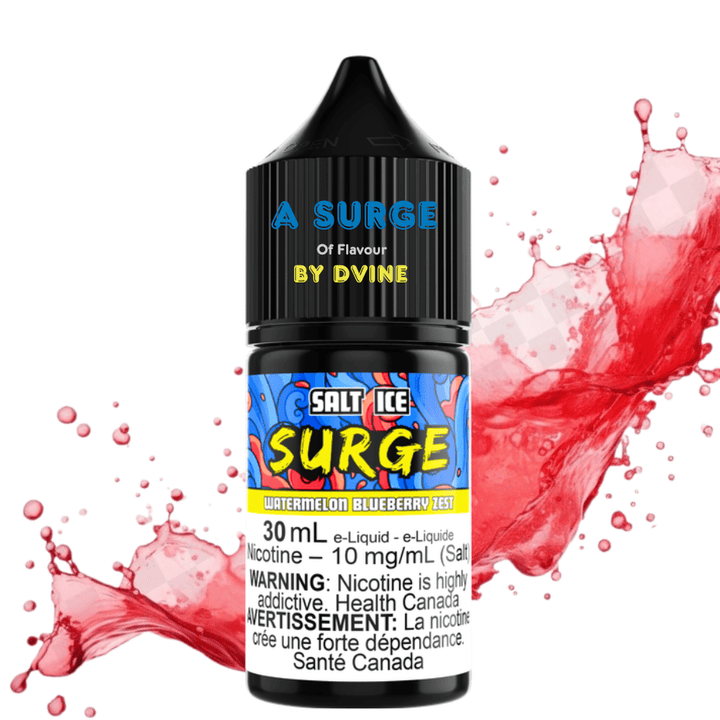 Surge E-Liquid-Watermelon Blueberry Zest Salt 30ml Winkler Vape SuperStore and Bong Shop Manitoba Canada