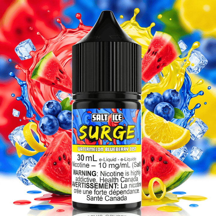 Surge E-Liquid-Watermelon Blueberry Zest Salt 30ml Winkler Vape SuperStore and Bong Shop Manitoba Canada