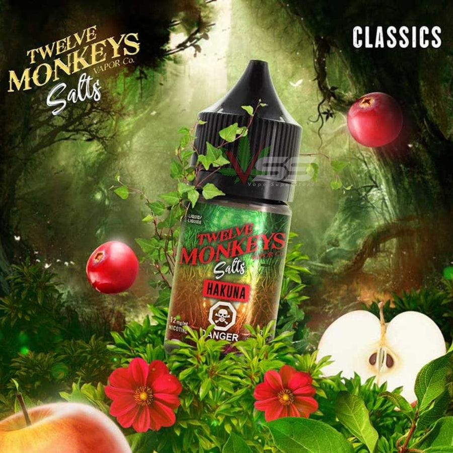 Twelve Monkeys Salt 30ml-Hakuna Winkler Vape SuperStore and Bong Shop Manitoba Canada