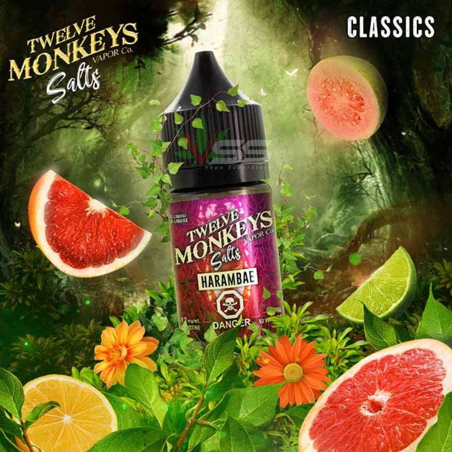 Twelve Monkeys Salt 30ml-Harambae Ice Winkler Vape SuperStore and Bong Shop Manitoba Canada