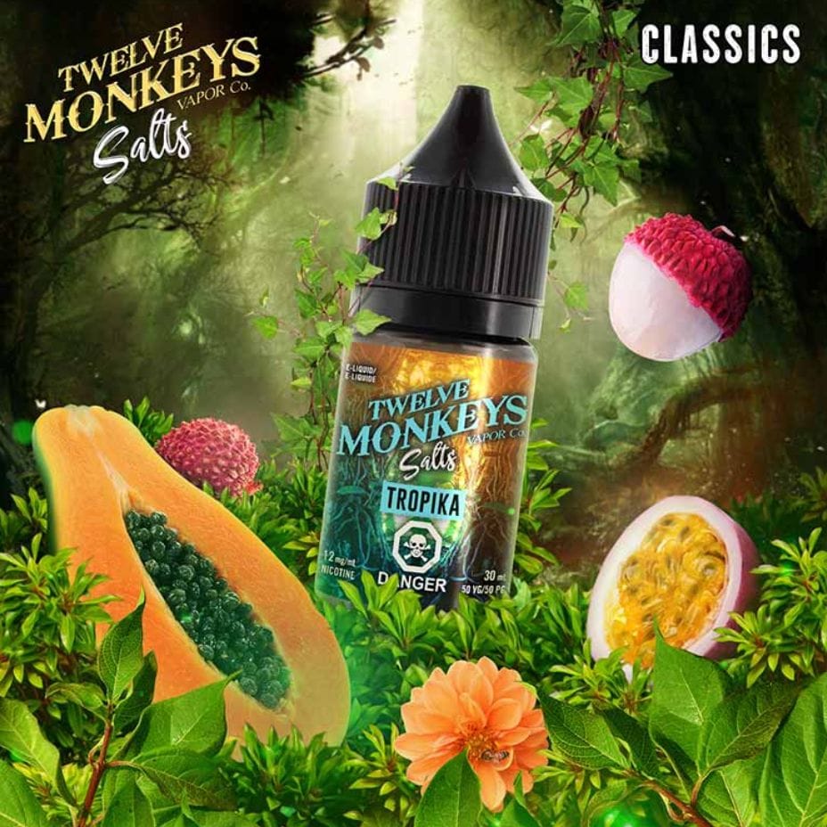 Twelve Monkeys Salt 30ml - Tropika Winkler Vape SuperStore and Bong Shop Manitoba Canada