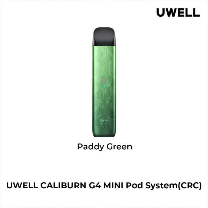 Uwell Caliburn G4 Mini Pod Kit Green Winkler Vape SuperStore and Bong Shop Manitoba Canada