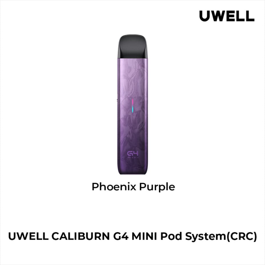 Uwell Caliburn G4 Mini Pod Kit Purple Winkler Vape SuperStore and Bong Shop Manitoba Canada