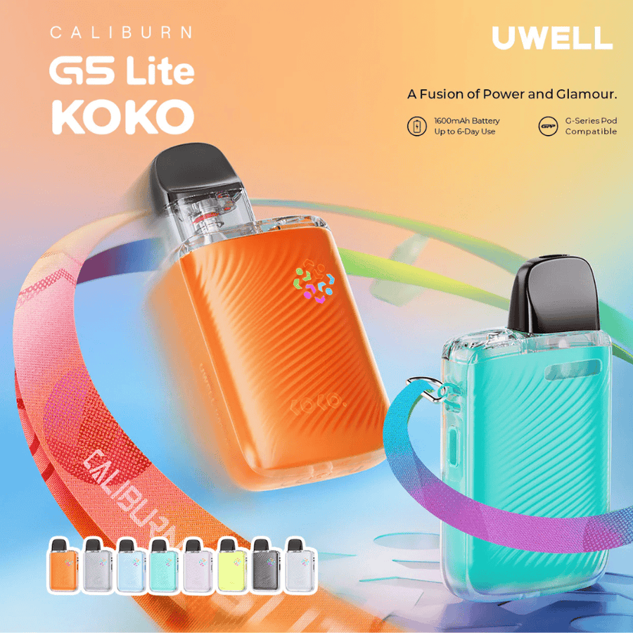 Uwell Caliburn G5 Lite KoKo Pod Kit-1600mAh Winkler Vape SuperStore and Bong Shop Manitoba Canada