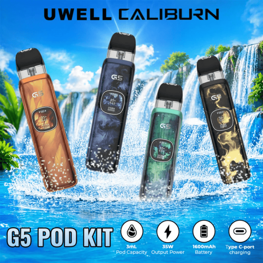 Uwell Caliburn G5 Pod Kit-1600mAh Winkler Vape SuperStore and Bong Shop Manitoba Canada