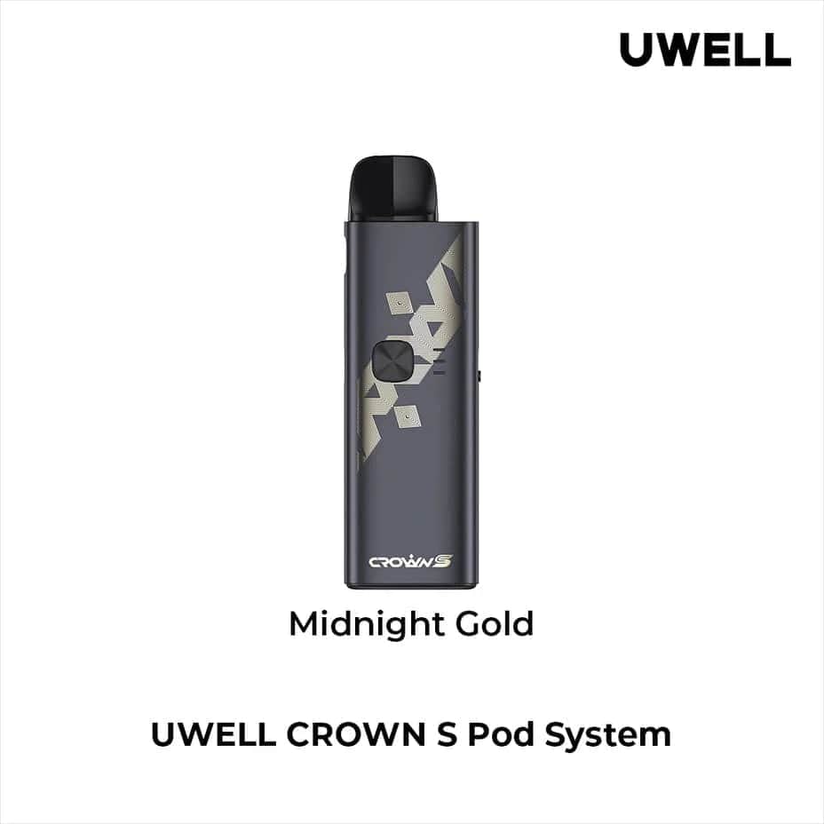 Uwell Crown S Pod Kit Midnight Gold Winkler Vape SuperStore and Bong Shop Manitoba Canada