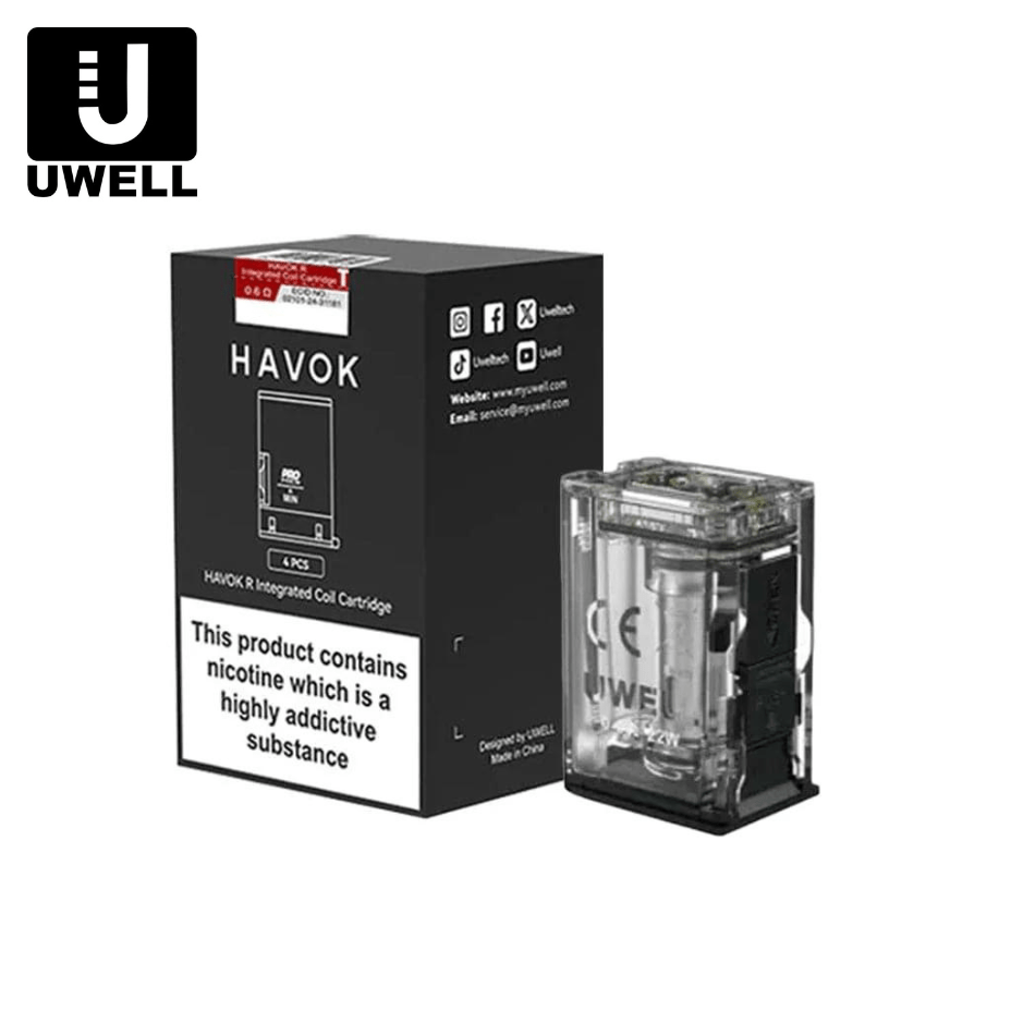 Uwell Havok R Replacement Pods 4pc Winkler Vape SuperStore and Bong Shop Manitoba Canada