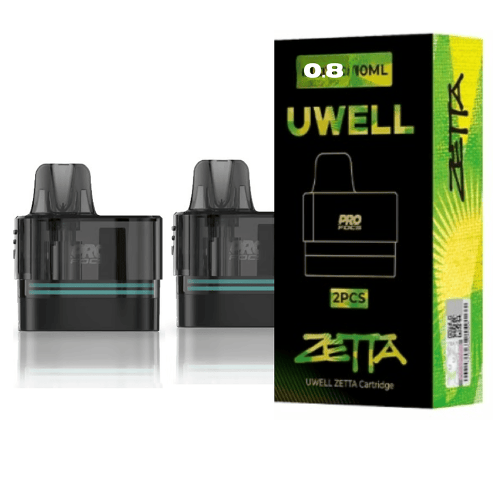 Uwell Zetta Replacement Pods-2/pkg 0.8ohm Winkler Vape SuperStore and Bong Shop Manitoba Canada