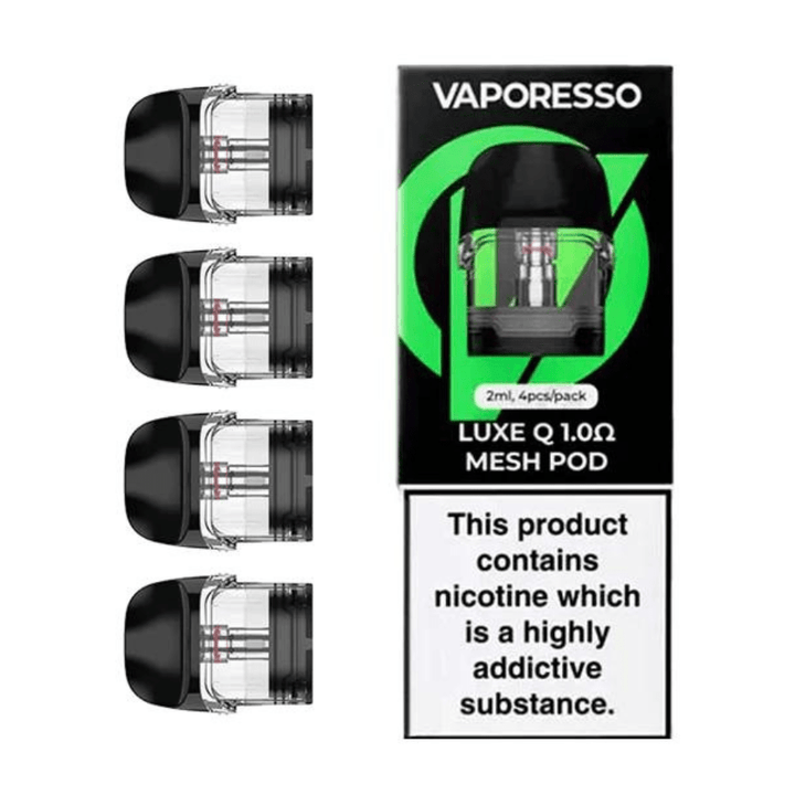 Vaporesso Replacement Pods 1.0ohm Vaporesso Luxe Q Replacement Pod-4pkg Vaporesso Luxe Q Replacement Pod-Winkler Vape SuperStore Manitoba