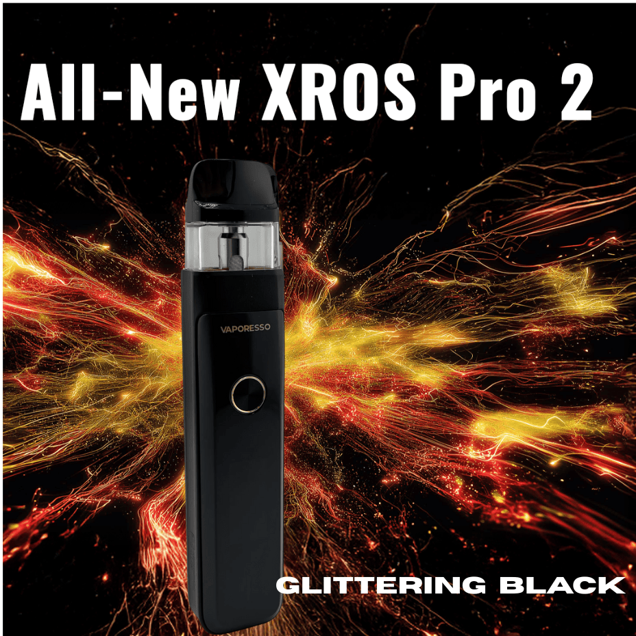 Vaporesso XROS Pro 2 Pod Kit - 2000mAh Glittering Black Winkler Vape SuperStore and Bong Shop Manitoba Canada