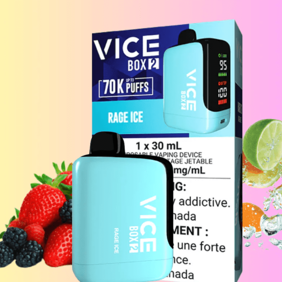 Vice Box 2 70k Disposable Vape - Rage Ice 70000 Puffs / 20mg Winkler Vape SuperStore and Bong Shop Manitoba Canada