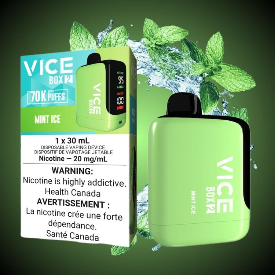 Vice Box 2 Disposable Vape-Mint Ice Winkler Vape SuperStore and Bong Shop Manitoba Canada