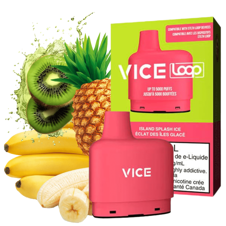 Vice LOOP Closed Pod Systems 20mg / 5000Puffs STLTH Loop Vice Pods-Island Splash Ice STLTH Loop Vice Pods-Island Splash Ice-Winkler Vape SuperStore Manitoba, Canada