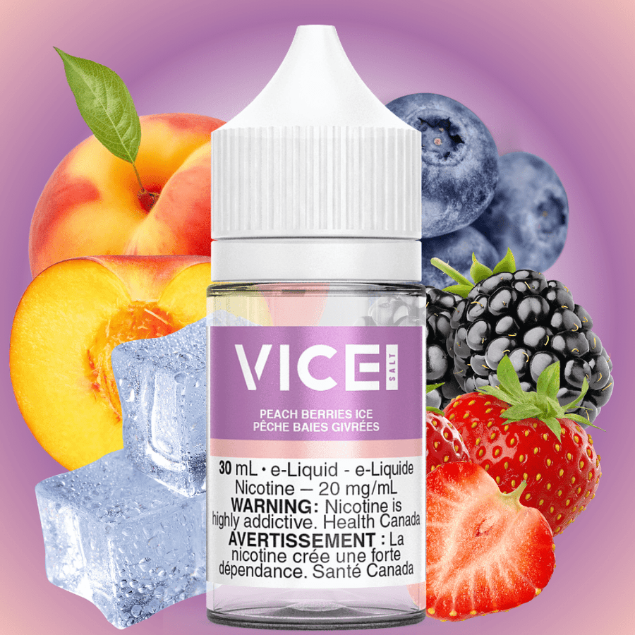 Vice Salt Salt Nic E-Liquid 30ml / 12mg Peach Berries Ice Salt by Vice E-liquid Peach Berries Ice Salt by Vice E-liquid - Winkler Vape SuperStore