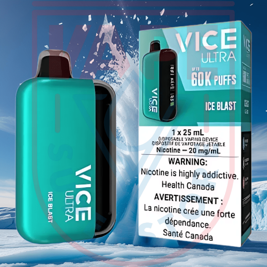 Vice Ultra 60K Disposable Vape - Ice Blast Winkler Vape SuperStore and Bong Shop Manitoba Canada