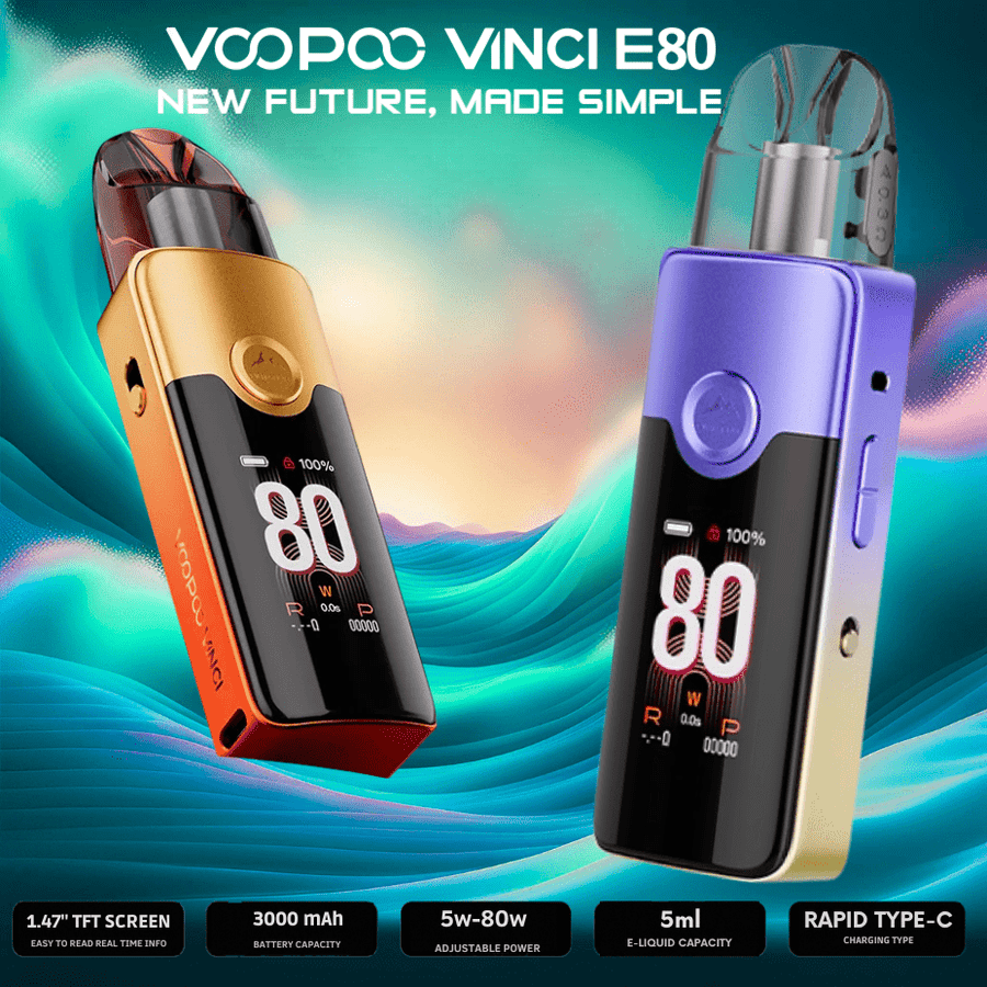 VooPoo Vinci E80 Pod Kit - 3000mAh Winkler Vape SuperStore and Bong Shop Manitoba Canada