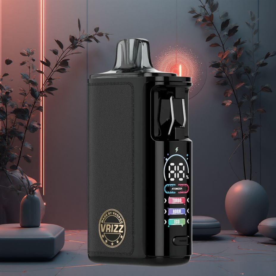 VooPoo VRIZZ 2 Pod Kit 15mL Black Leather Winkler Vape SuperStore and Bong Shop Manitoba Canada