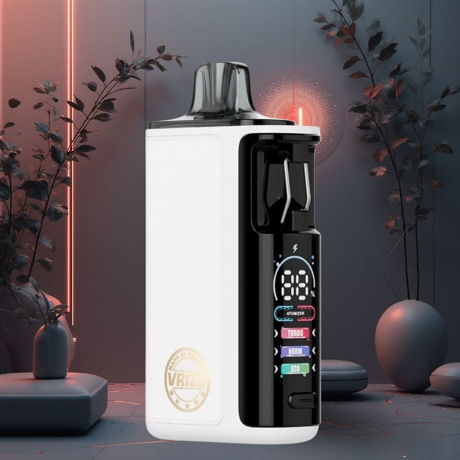 VooPoo VRIZZ 2 Pod Kit 15mL White Leather Winkler Vape SuperStore and Bong Shop Manitoba Canada