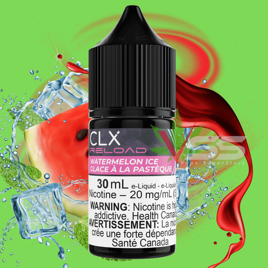 Watermelon Ice Salt by CLX Reload E-Liquid Winkler Vape SuperStore and Bong Shop Manitoba Canada
